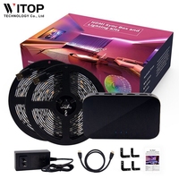 Bande lumineuse LED d'ambiance pour jeux vidéo, éclairage arrière LED pour PC et TV de 21 à 120 pouces
