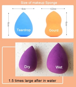 Éponge de <span class=keywords><strong>maquillage</strong></span> hydrophile en mousse pour le visage, sans latex, pour fond de teint et estompage, directement de l'usine - Product Image 4