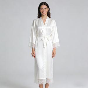 <span class=keywords><strong>Robe</strong></span> de mariée longue en satin de luxe avec cordon de serrage sur le devant, <span class=keywords><strong>robe</strong></span> de cérémonie pour femmes, <span class=keywords><strong>robe</strong></span> de <span class=keywords><strong>demoiselle</strong></span> <span class=keywords><strong>d</strong></span>'<span class=keywords><strong>honneur</strong></span> pour le printemps - Product Image 5