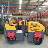 Rouleau compresseur vibrant diesel, mini-compacteur pour sol et asphalte