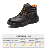 Chaussures de sécurité à embout d'acier, hiver, haute protection anti-perforation, antidérapantes, respirantes, légères, pour travaux industriels, construction, usine