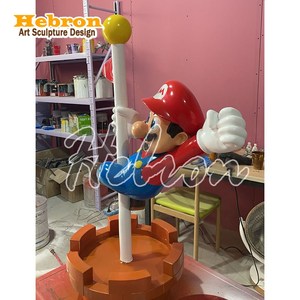 Figura de Resina Personalizada de <span class=keywords><strong>Mario</strong></span> <span class=keywords><strong>Bros</strong></span>, Escultura de Fibra de Vidrio para Exhibición en Tiendas - Product Image 6