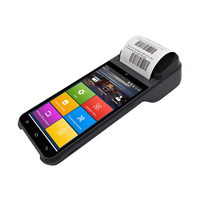 Système de terminal de point de vente mobile Android portable avec écran tactile, Wifi, 4G, GPS, lecteur NFC et imprimante de reçus