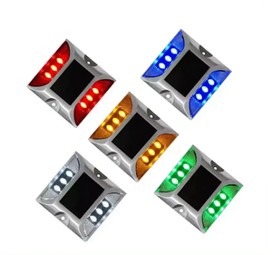 IP68 an toàn giao thông nhôm phản xạ mắt mèo vỉa hè đánh dấu không thấm nước năng lượng mặt trời dẫn mèo mắt đường đinh tán - Product Image 1