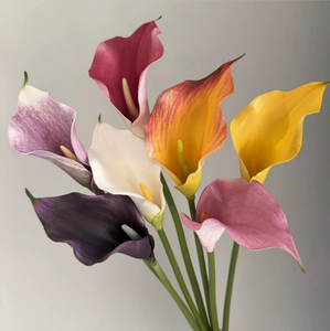 <span class=keywords><strong>Fiori</strong></span> Artificiali Calla Lily <span class=keywords><strong>in</strong></span> Gomma Morbida Effetto Reale 53cm, Texture Umida, Decorazione di Lusso per Matrimoni e Natale - Product Image 2