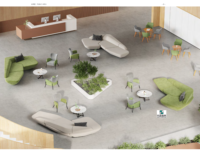 Ensemble de canapés d'angle irréguliers de style contemporain GEDO pour la maison, le bureau, le hall d'hôtel, la réception, les salles de réunion, les clubs, les bureaux de vente