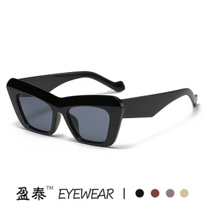 Yingtai Eyewear Triangular Cat Eye <b>Sunglasses</b> UV400 PC Frame Unisex Sunshades - Product Image 2