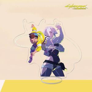 Figurine de décoration anime de 15 cm, double face, Cyberpunk Edgerunners, support en acrylique - Product Image 4