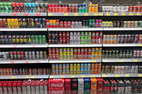 Étagère Intelligente de Supermarché pour Boissons, Affichage par Alimentation par Gravité, Rouleau Flexible en Plastique, Lumière LED, Taille Personnalisable -18 à 60°C
