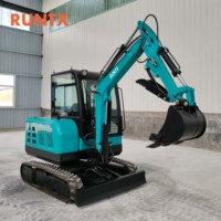 RUNTX fabrication en usine 3.5 tonnes 3.5 t en option Kubota EPA moteur Excavadora Mini pelleteuse sur chenilles