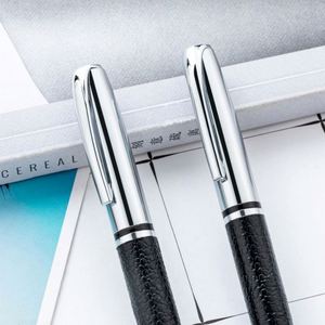 1.0Mm Black Metal Ballpoint Customizable Logo Engraving Business Office Writing Promotional Gift <b>Pen</b> - Product Image 2