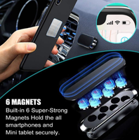 Support de téléphone portable magnétique universel en alliage de zinc de haute qualité pour tableau de bord, lit et bureau, prix d'usine en gros, exceptionnel