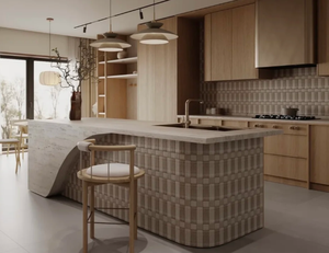 Gabinetes de Cocina Modernos de Madera Sólida de Alta Calidad Personalizados, Juego Completo para Diseño de Cocina de Lujo Huipinju - Product Image 1