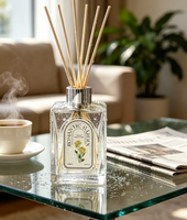 Grand flacon de diffuseur d'aromathérapie florale, coffret cadeau d'huiles essentielles sans flamme, parfum haut de gamme et longue durée.