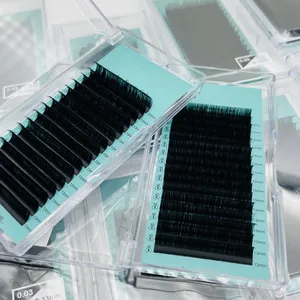 Cashmere Lash Extensions Tray 0.02 0.03 0.05 Premium Matte Black Volume Lash Trays Wholesale Eyelash Extension Trays