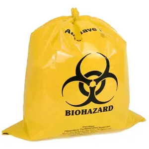 Factory Supplier Ldpe/Hdpe Red Yellow Disposal Medical Waste Garbage Bag