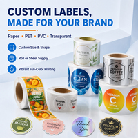 Etiquetas Termoencogibles de PVC para Botellas de Cosméticos, con Diseño de Bebidas y Logotipo Personalizado del Fabricante