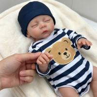 Poupée Bébé Reborn Réaliste en Vinyle pour Jeu Aquatique, 18 Pouces, Douce et Apaisante, Compagnon Idéal pour la Formation de Doulas et les Soins aux Nouveau-nés, Cadeau