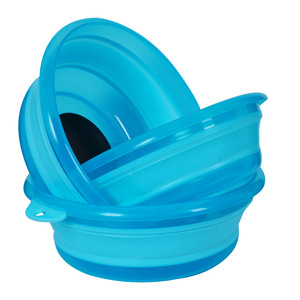 Caja de cebo magnética plegable, recipiente plegable azul para accesorios de pesca, plástico ABS multiusos, silicona - Product Image 2