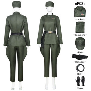 Cutting-Edge Animation Star Wars Female Officer Costume Green Polyester Cosplay Outfit Movie <b>TV</b> Costume - Product Image 5