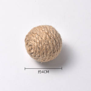 Giocattolo interattivo comodo della corda del gatto della canapa con funzione di graffio della palla di addestramento di auto-rilassamento di stile moderno - Product Image 6
