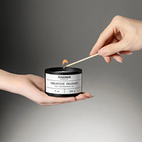Witoyou Grote Zwarte Blikken Kaarsen Groothandel Luxe Bruiloft Cadeau Reistuin Geurkaars Aangepaste Logo Blikken Kaars Premium