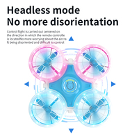 Drone Quadricoptère RC 2.4G, Véhicule Volant UFO, Avion Télécommandé pour Enfants, Drones à 360 Degrés avec Lumières