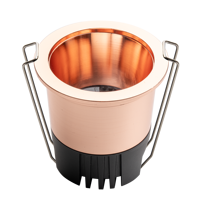 Prix usine projecteur anti-éblouissement or Rose 3w 5w 7w 9w 12w encastré fixe cob vers le bas lumière