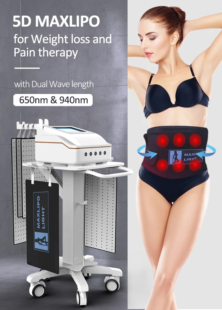 CE  6d Diode Lipolaser Liposucion Machine For Salon Use 5d Laser Stimulate The Lymph Drainage