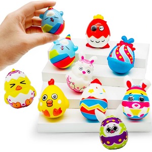 Cartoon Christmas Easter <b>Egg</b> PU Foam Squishy <b>Toy</b> Slow Rebound Stress Relief Fidget Decompression <b>Toy</b> Gift - Product Image 1