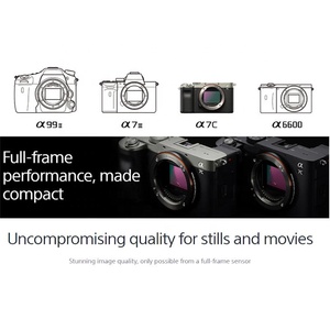 กล้องมิเรอร์เลส DF Wholesale รุ่น Alpha A7C มือสอง กล้องถ่ายภาพกีฬา บันทึกวิดีโอ 4K กล้องดิจิตอล - Product Image 3