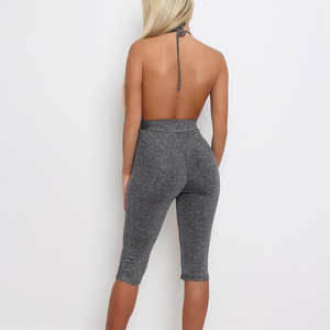 <span class=keywords><strong>De</strong></span> alta calidad <span class=keywords><strong>de</strong></span> cuello en V con lentejuelas gimnasio <span class=keywords><strong>mono</strong></span> sin mangas para las mujeres entrenamiento <span class=keywords><strong>Mono</strong></span> <span class=keywords><strong>corto</strong></span> - Product Image 5
