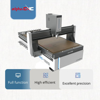 Machine de fraisage CNC à 3 axes Alpha Professional avec moteur servo, magazine d'outils linéaire, routeur CNC 1325 pour la production de meubles