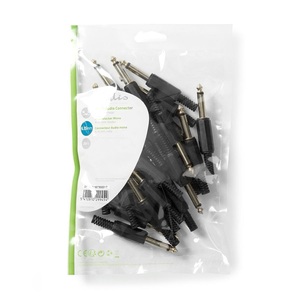 Connecteur Jack mono mâle 6,35 mm, lot de 25, prise audio noire pour amplificateurs de guitare et équipements audio - Product Image 1
