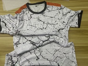 Setelan Pakaian Sepak Bola Profesional Kustom Bahan Tahan Lama Teknik Pemotongan Otomatis Pendek Dilengkapi Pencetakan Nama Seragam Tim - Product Image 6