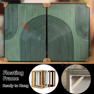 Trang trí nội thất handmade màu be thạch cao tác phẩm nghệ thuật trừu tượng wabi Sabi sơn tối giản 3D kết cấu vòm nghệ thuật - Product Image 4