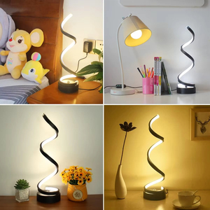 Smart Home Products <b>Table</b> for Living Room,Modern Spiral Dimmable LED <b>Table</b> <b>Lamp</b>, Small Bedside <b>Lamps</b>, Nightstand <b>Lamp</b> - Product Image 4
