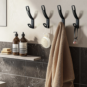 Grand crochet mural en alliage de zinc, style moderne et épuré, pour armoire, crochet européen pour manteau, crochet simple, plusieurs couleurs au choix - Product Image 3