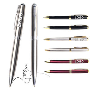 Ensemble de stylos à bille en métal de luxe de haute qualité avec gravure de marque, promotion, or, Parker, hôtel, noir, boîte avec logo personnalisé - Product Image 3