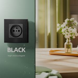 유럽 표준 16a 전기 벽 전원 소켓 브러시 알루미늄 고급 벽 소켓 베스트 셀러 프랑스 현대 홈 벽 소켓 - Product Image 5