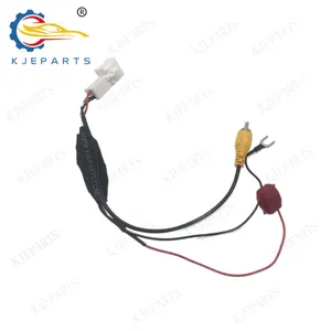 Adaptador de 4 pines, reductor, placa PCB, vídeo inverso, Radio, cableado completo para Toyota, arnés de cámara de coche