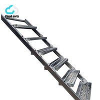 Tour d'escalier modulaire Cloud-Party Ringlock en acier Q355, hauteur réglable, escaliers de construction HDG