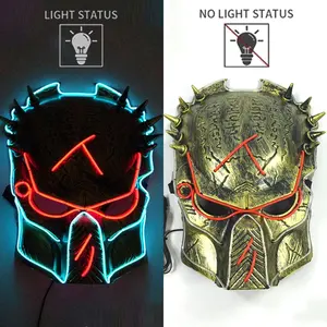 Múltiples Máscaras LED Personalizadas de Animal <span class=keywords><strong>Depredador</strong></span> de Película, Luminosas, Decoración para Halloween, Plástico, Seda, para Cosplay - Product Image 2