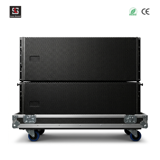 Lasesound TTL 55 3-Way Professional Line Array Speaker Dual 12 Inch 143dB Max SPL Germany DSP FIR Powered Stage Audio CE