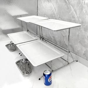 <span class=keywords><strong>Plateau</strong></span> <span class=keywords><strong>de</strong></span> service sain en céramique <span class=keywords><strong>de</strong></span> porcelaine blanche à 2 niveaux pierres précieuses apéritif salade fruits <span class=keywords><strong>de</strong></span> <span class=keywords><strong>mer</strong></span> plateaux <span class=keywords><strong>de</strong></span> fruits pour buffet restauration - Product Image 1