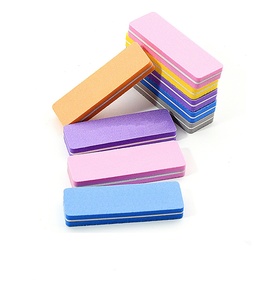 Mini Lima de Uñas Rectangular de Esponja, Doble Cara, con Color, para Pulir y Lijar, Elástica, de EVA, Herramienta de Manicura para Salón - Product Image 4