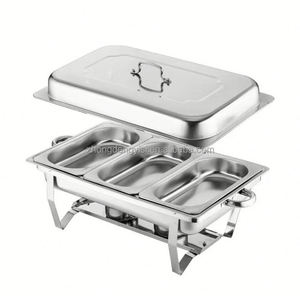 Equipo de Buffet para Hoteles Comerciales, Calentador de Alimentos Eléctrico de Acero Inoxidable, Juegos de Buffet para Restaurantes - Product Image 3
