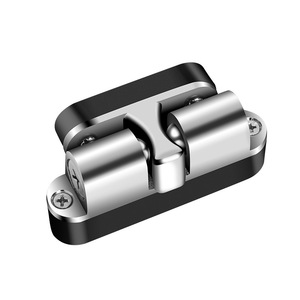 Loquet de porte réglable à clipser en alliage d'aluminium, sans perçage, auto-adhésif, pour chambre et armoire, design minimaliste - Product Image 5
