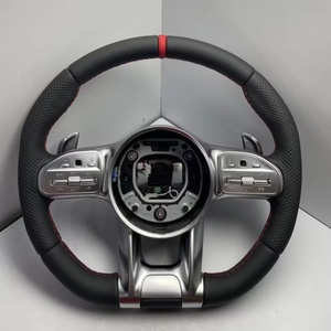 Volante in Pelle Aggiornato per <span class=keywords><strong>Mercedes</strong></span> <span class=keywords><strong>Benz</strong></span> Classe <span class=keywords><strong>S</strong></span> W177 <span class=keywords><strong>W221</strong></span> W222 S222 X156 W246 C217 W205 X117 C117 CLA45 G63 E63 AMG - Product Image 3