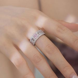 Dylam High Jewelry S925 <b>Silver</b> Rhodium Plated <b>Eternity</b> Band Baguette 5A Cubic Zircon Wedding Engagement Jewelry <b>Rings</b> for Women - Product Image 3